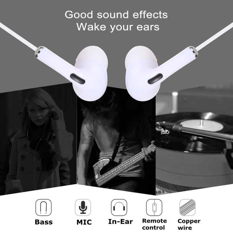 Tai nghe có dây nhét tai cắm 3.5mm có mic, chiều dài cáp khoảng 1.2m, 3.5mm