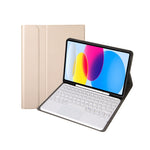 Bao da máy tính bảng bàn phím cảm ứng Bluetooth họa tiết da cừu YA10B-A có ngăn đựng bút cho iPad 11 2025 / thế hệ 10 10.9 2022, YA10B-A