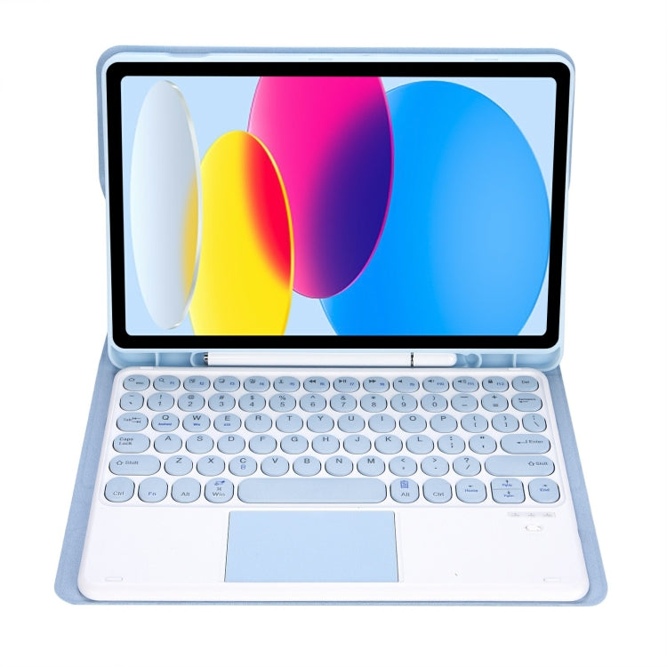 Bao da máy tính bảng bàn phím cảm ứng Bluetooth họa tiết da cừu YA10B-A có ngăn đựng bút cho iPad 11 2025 / thế hệ 10 10.9 2022, YA10B-A
