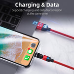 1m 3A Output USB to USB-C / Type-C 540 Degree Rotating Magnetic Data Sync Charging Cable, 1m Type-C