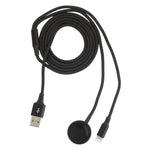 For iPhone / Apple Watch 2 In 1 8 Pin + Magnetic Charging Base Multi-function Charging Cable, Length: 1m, 2 In 1