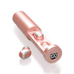Tai nghe Bluetooth True Wireless C1 Bluetooth 5.0 TWS với màn hình kỹ thuật số cảm ứng hình ống tròn kèm hộp sạc, ống tròn