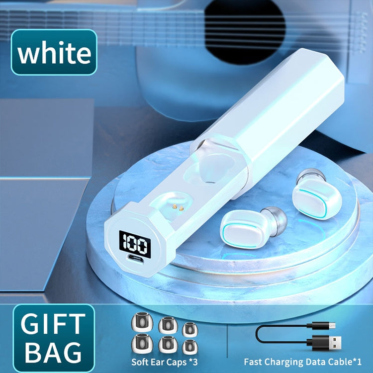 Tai nghe Bluetooth True Wireless C1 Bluetooth 5.0 TWS với màn hình kỹ thuật số cảm ứng đa giác kèm hộp sạc, đa giác