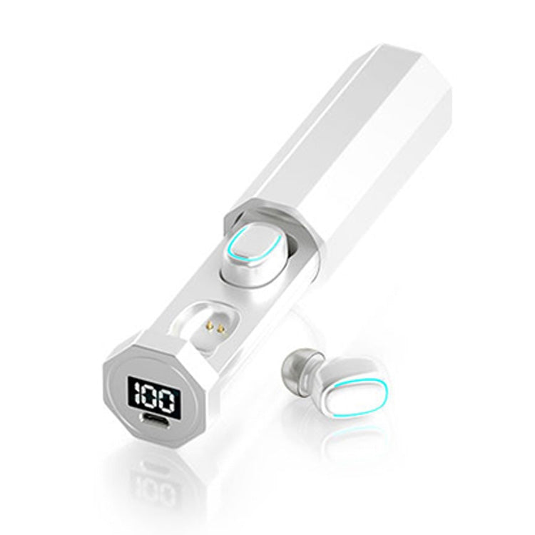 Tai nghe Bluetooth True Wireless C1 Bluetooth 5.0 TWS với màn hình kỹ thuật số cảm ứng đa giác kèm hộp sạc, đa giác