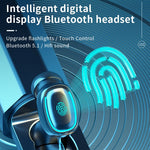 Tai nghe Bluetooth True Wireless C1 Bluetooth 5.0 TWS với màn hình kỹ thuật số cảm ứng đa giác kèm hộp sạc, đa giác