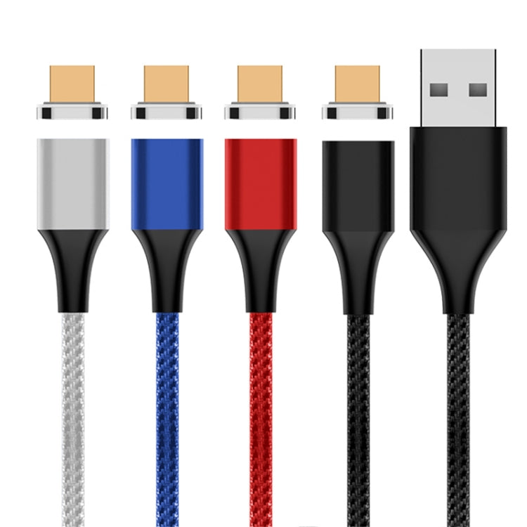 Cáp dữ liệu nam châm M11 3A USB sang Micro USB bện nylon, chiều dài cáp: 2m, Micro USB