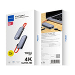 Dock đa chức năng ROCK RT16 5 trong 1 Type-C / USB-C sang HDMI + 4 cổng USB 3.0, bộ chuyển đổi mở rộng HUB, RT16