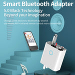 Bộ phát thu âm thanh Bluetooth 5.0 K16 2 trong 1 cổng ra kép 3.5mm AUX + RAC kèm điều khiển từ xa, phích cắm CN, phích cắm CN
