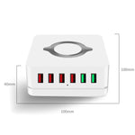 Trạm sạc không dây đa năng 7 trong 1 E6, đế giữ ổ cắm USB thông minh