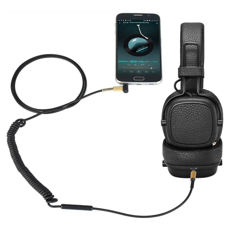Phiên bản có điều khiển cuộc gọi bằng dây cáp tai nghe 3.5mm đực sang đực cho tai nghe Marshall, chiều dài cáp: 1.25m-1.8m, phiên bản có điều khiển cuộc gọi bằng dây