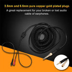 ZS0095 Cáp lò xo tai nghe cho Sennheiser HD25 / HD560 / HD540 / HD430 / HD250, chiều dài cáp: 1.5m-5m, ZS0095