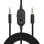 ZS0159 Cáp âm thanh tai nghe chơi game 3.5mm đực sang đực có điều khiển dây cho Logitech G433 / G233 / G Pro / G Pro X, chiều dài cáp: 2m