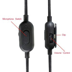 ZS0159 Cáp âm thanh tai nghe chơi game 3.5mm đực sang đực có điều khiển dây cho Logitech G433 / G233 / G Pro / G Pro X, chiều dài cáp: 2m