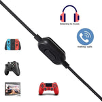 ZS0159 Cáp âm thanh tai nghe chơi game 3.5mm đực sang đực có điều khiển dây cho Logitech G433 / G233 / G Pro / G Pro X, chiều dài cáp: 2m