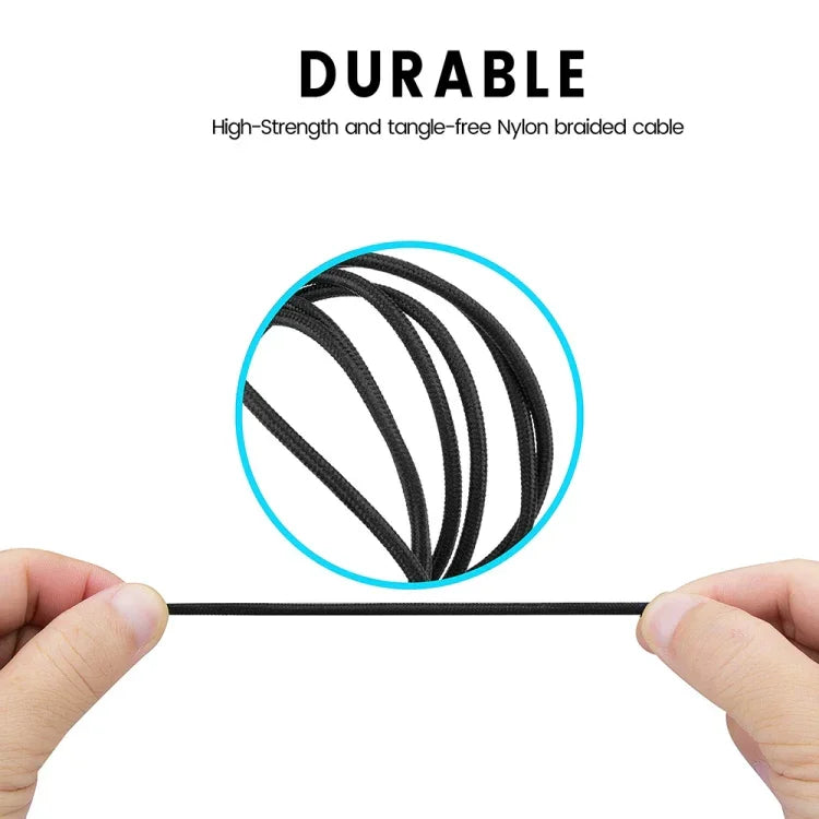 ZS0159 Cáp âm thanh tai nghe chơi game 3.5mm đực sang đực có điều khiển dây cho Logitech G433 / G233 / G Pro / G Pro X, chiều dài cáp: 2m