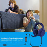 ZS0159 Cáp âm thanh tai nghe chơi game 3.5mm đực sang đực có điều khiển dây cho Logitech G433 / G233 / G Pro / G Pro X, chiều dài cáp: 2m