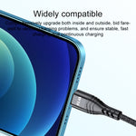 Dây sạc dữ liệu nhanh 4 trong 1 66W 6A USB sang 8 Pin + Micro USB + USB-C / Type-C đôi, chiều dài cáp: 1.2m, 66W