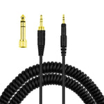 ZS0088 Cáp âm thanh tai nghe lò xo cho Audio-Technica ATH-M50X / ATH-M40X, chiều dài cáp: 1.4m-3m, ZS0088