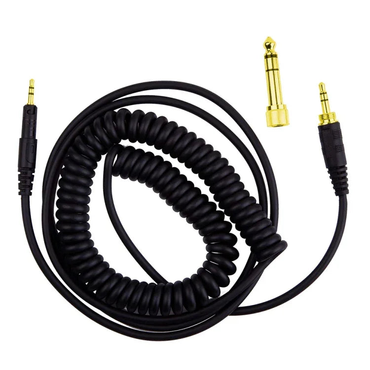 ZS0088 Cáp âm thanh tai nghe lò xo cho Audio-Technica ATH-M50X / ATH-M40X, chiều dài cáp: 1.4m-3m, ZS0088
