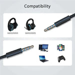 ZS0195 Cáp âm thanh tai nghe chơi game 3.5mm cho Logitech G633 / G635 / G933 / G935, chiều dài cáp: 1.5m, dành cho Logitech G633 1.5m