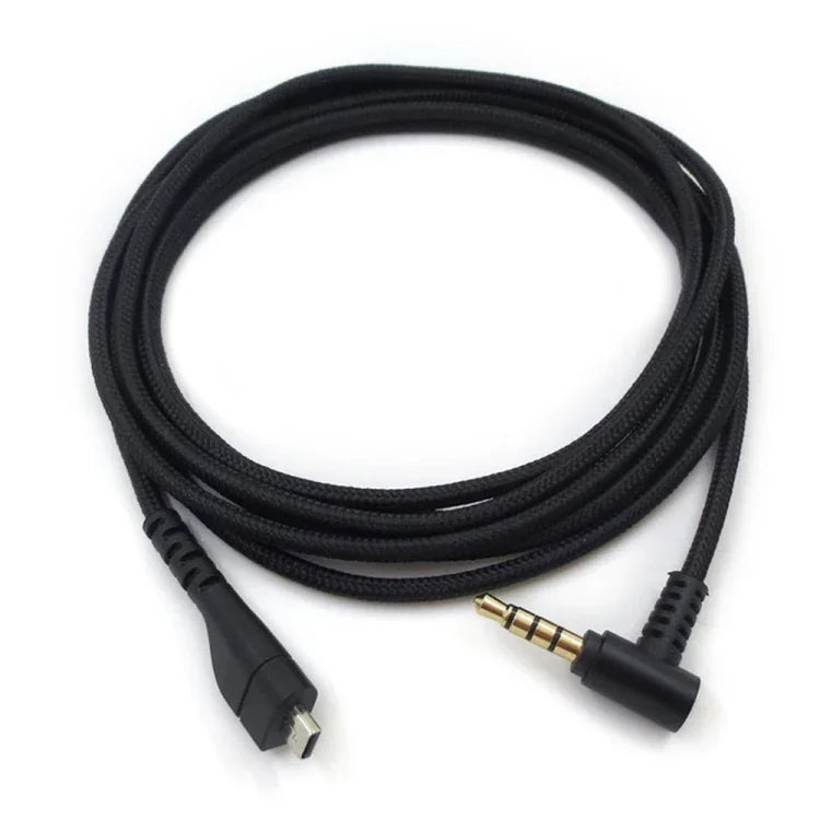 ZS0135 Cáp âm thanh tai nghe cho SteelSeries Arctis 3 / 5 / 7, chiều dài cáp: 2m, cáp âm thanh màu đen, cáp âm thanh màu bạc