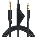 ZS0175 Cáp âm thanh tai nghe điều chỉnh âm lượng 3.5mm đực sang đực cho Logitech Astro A10 / A40 / A30, chiều dài cáp: 2m, dành cho Logitech Astro A10 2m