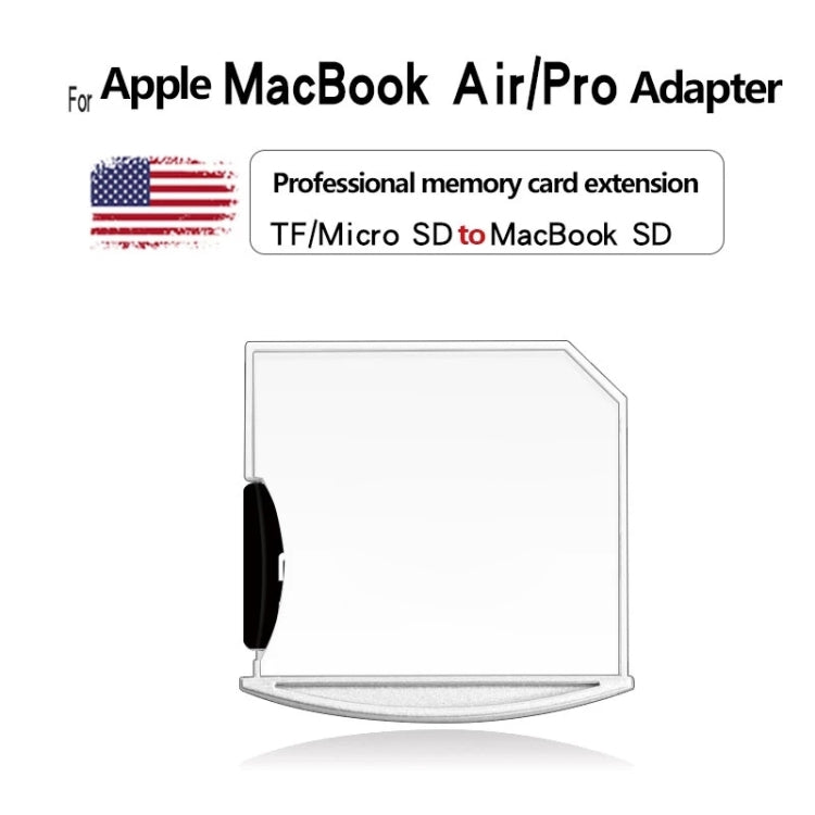 Bộ chuyển đổi thẻ Micro SD / TF sang SD cho MacBook Air / Pro, hỗ trợ đến 512GB, 512GB