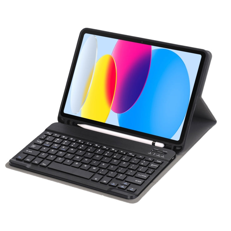 Bao da máy tính bảng bàn phím Bluetooth siêu mỏng họa tiết da cừu A10B có ngăn đựng bút cho iPad 11 2025 / thế hệ 10 10.9 2022, A10B