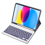 Bao da máy tính bảng bàn phím Bluetooth siêu mỏng họa tiết da cừu A10B có ngăn đựng bút cho iPad 11 2025 / thế hệ 10 10.9 2022, A10B
