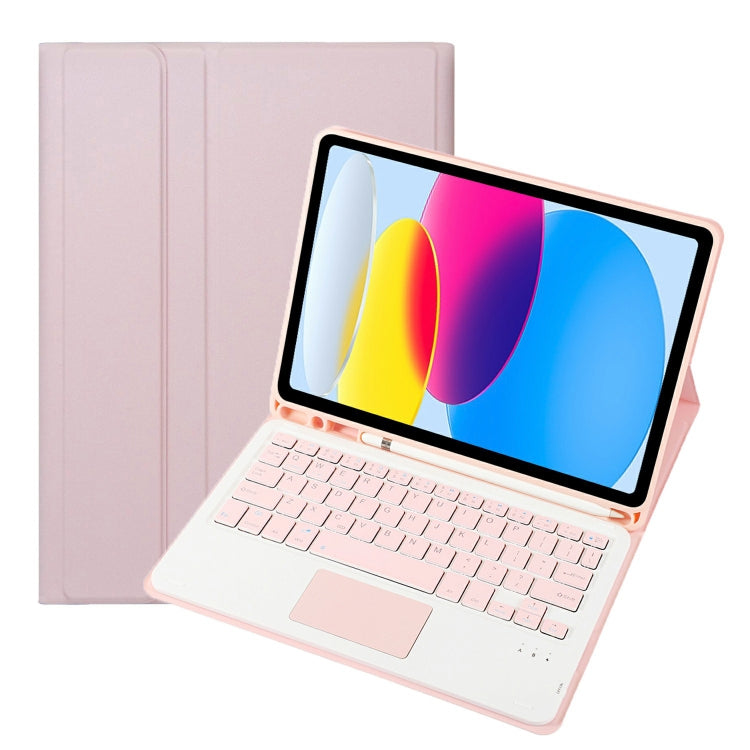 Bao da máy tính bảng bàn phím cảm ứng Bluetooth họa tiết da cừu A10B-A có ngăn đựng bút cho iPad 11 2025 / thế hệ 10 10.9 2022, A10B-A