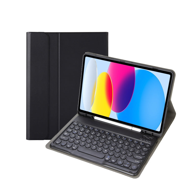Bao da bàn phím Bluetooth vân da cừu cho iPad 11 2025 / Thế hệ 10 10.9 2022 YA10B có khe đựng bút, YA10B