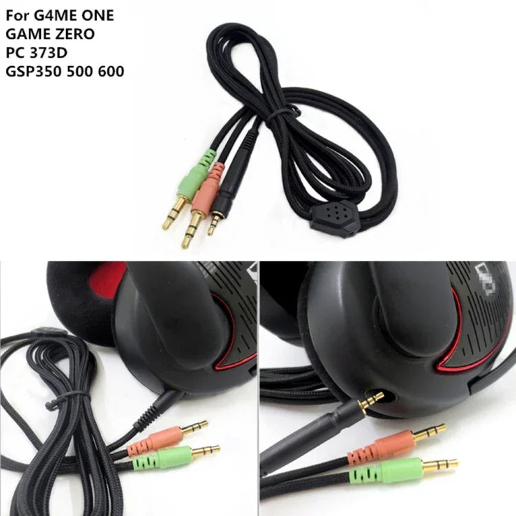ZS0076 Cáp tai nghe chơi game phiên bản PC cho Sennheiser PC 373D GSP350 GSP500 GSP600 G4ME ONE GAME ZERO, phiên bản PC