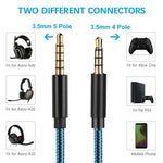 Cáp âm thanh phiên bản thẳng cho tai nghe chơi game Logitech Astro A10 A40 A30, phiên bản thẳng
