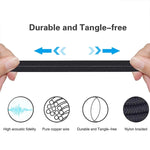 ZS0010 Phiên bản điều khiển có dây Dây tai nghe 3.5mm sang 2.5mm cho Sennheiser HD518 HD558 HD598 HD579 559, Phiên bản điều khiển có dây