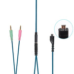 Cáp âm thanh tai nghe chơi game đầu cắm thẳng + cáp chuyển đổi cho SteelSeries Arctis 3 / 5 / 7, đầu cắm thẳng + cáp chuyển đổi
