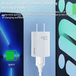 Bộ sạc nhanh dòng điện 33W WK WP-U140 USB+USB-C/Type-C, thông số kỹ thuật: phích cắm US, 33W phích cắm US