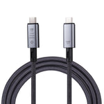 Cáp video 10Gbps 8K USB-C/Type-C sang USB-C/Type-C tương thích với USB 3.2, chiều dài: 1m, 10Gbps Type-C sang Type-C