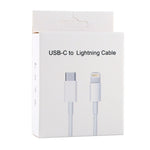Cáp sạc nhanh PD 20W 9V/2A USB-C / Type-C sang 8 Pin dài 1m cho iPhone, iPad, chiều dài cáp: 1m, 20W 9V/2A