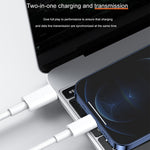 Cáp sạc nhanh PD 20W 9V/2A USB-C / Type-C sang 8 Pin dài 1m cho iPhone, iPad, chiều dài cáp: 1m, 20W 9V/2A