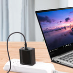 Cáp sạc nguồn laptop USB-C / Type-C sang 4.0 x 1.7mm, chiều dài cáp khoảng 1.5m, Type-C sang đầu đạn 4.0 x 1.7mm