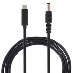Cáp sạc nguồn laptop USB-C / Type-C sang 5.5 x 2.1mm, chiều dài cáp: khoảng 1.5m, Type-C sang 5.5 x 2.1mm