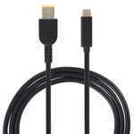 Cáp sạc nguồn laptop USB-C / Type-C sang đầu vuông lớn cho Lenovo, chiều dài cáp: khoảng 1.5m, Type-C sang đầu vuông lớn