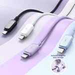 JOYROOM S-AL012A14 Dòng nhiều màu sắc Cáp dữ liệu sạc nhanh USB 2.4A sang 8 Pin, chiều dài: 1.2m, USB sang 8 Pin