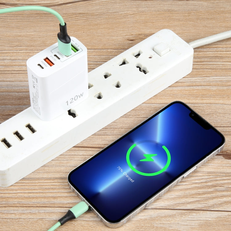 Sạc đa cổng 120W Dual PD Type-C + 3 x USB, phích cắm US, phích cắm US