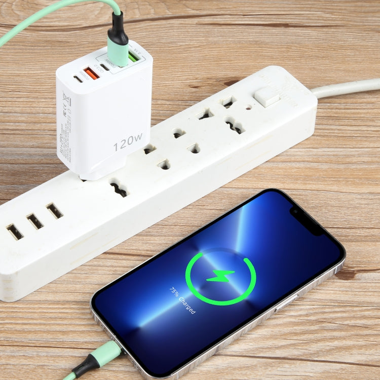 Sạc đa cổng 120W Dual PD Type-C + 3 x USB, phích cắm EU, phích cắm EU