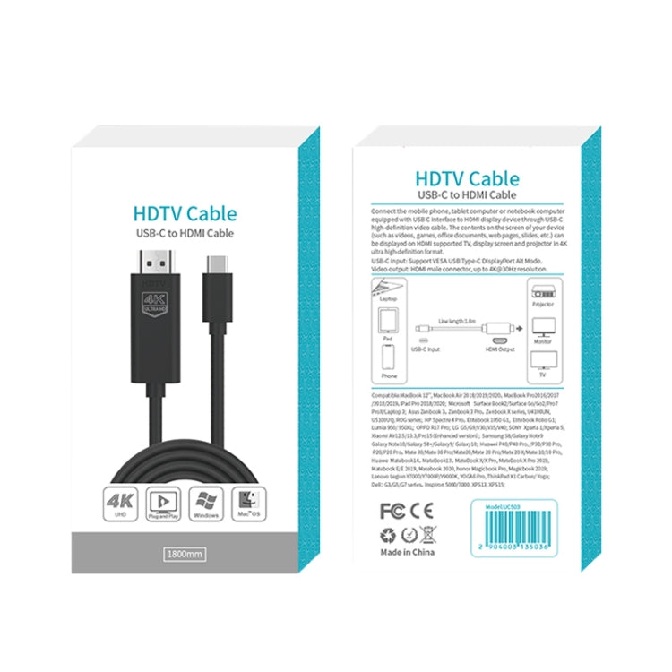 Cáp Onten UC503 USB-C / Type-C 4K 30Hz HDTV, UC503