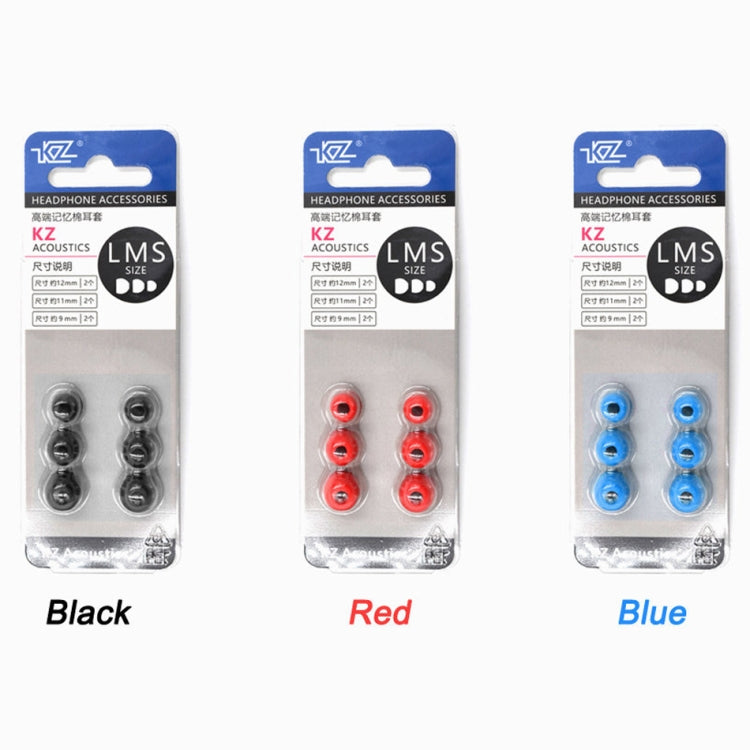 Bộ 6 tai nghe chống ồn cách âm bằng mút nhớ KZ cho tất cả tai nghe nhét tai, Kích thước: L & M & S