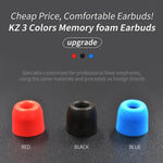 Bộ 6 tai nghe chống ồn cách âm bằng mút nhớ KZ cho tất cả tai nghe nhét tai, Kích thước: L & M & S