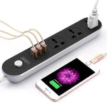 Ổ cắm du lịch văn phòng gia đình LDNIO SC3301 3 cổng USB, Chiều dài cáp: 1.6m, Phích cắm US, SAS8610AUS, SAS8610BUS, SAS8610EU, SAS8610UK