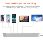 Ổ cắm du lịch văn phòng gia đình LDNIO SC3301 3 cổng USB, Chiều dài cáp: 1.6m, Phích cắm US, SAS8610AUS, SAS8610BUS, SAS8610EU, SAS8610UK